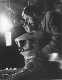 Stanley Kubrick and Keir Dullea